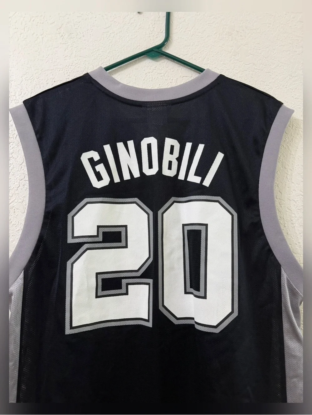 Adidas NBA San Antonio Spurs Manu Ginobili Basketball Jersey - M